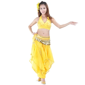 Brušný Tanec Kostýmy Nastaviť Orientálny Tanec Nohavice India, Brušný Tanec Oblečenie Bellydance Bollywood štýle Indického 10 Farieb