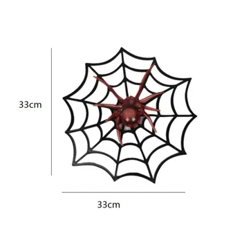 Halloween Dekorácie, Rekvizity LED sa rozsvieti Bliká Spider Pavučinu Hallowmas Dekorácie Dodávky