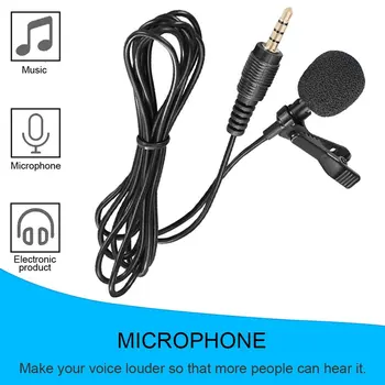 Mini Lavalier Mikrofón Mikrofón, Puzdro Pre Iphone Smartphone Nahrávanie Pc Clip-On Klope Podporu Mikrofón, Záznamník Telefónu