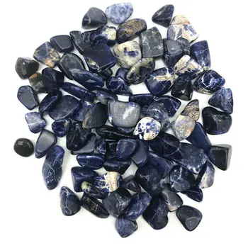 Veľkoobchod 50g 10-20 mm Prírodné Modré Sodalite Kameň Rozhádzané Kamene Liečivé Kryštály Reiki Prírodné Kryštály Kremeňa