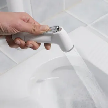 ABS Mini Prenosné Wc Bidet Sprej Sprcha Hlavu Kúpeľňa Body Cleaner Hadice Adaptér, Wc Čakať