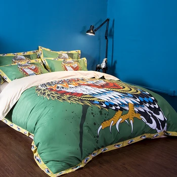 Sova posteľná bielizeň Nastaviť Farebné Zvierat Perinu Deka Kryt obliečok Twin Plný Kráľovná Kráľ UK Dvojité Veľkosť 3D animovaný Posteľ Kryt