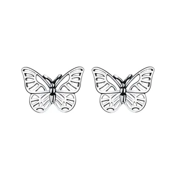 Vintage Stud Náušnice Motýľ Náušnice Pre Ženy Kórea Strieborné Šperky 2020 Nové