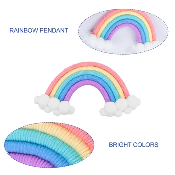 1Pc Rainbow Stene Visí Prívesok Prívesok, Ručne vyrábané detská Izba Dekoratívne Zavesenie