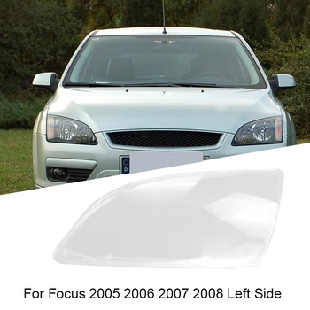 Auto Predného Svetlometu Jasné, Kryt Objektívu Tienidlo Shell Kryt pre Ford Focus 2005 2006 2007 2008