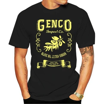 2021 Voľný čas Módne bavlny O-neck T-shirt Genco Import Co Olivový Olej Godfather Trilogy Vito a Michael Corleone Ny Classic