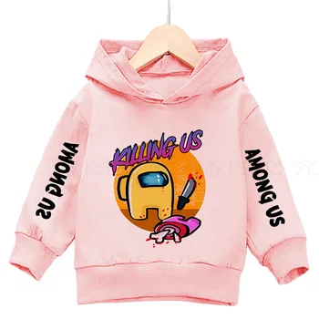Nové Video Hra Medzi Nami Factory priamy predaj Mikiny chlapec dievča Grafickej Anime Streetwear Cartoon Mikina Medzi Nami Mikina