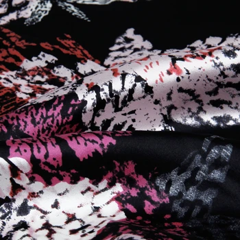 Letné nové moruša hodvábny satén stretch tkaniny Lu binghua super krásne 19 mm saténové, hodvábne digitálna tlač handričkou