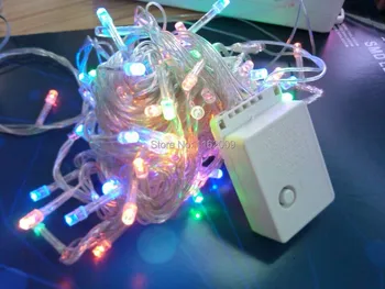 Dovolenka Vonkajšie 100 LED Reťazec Svetlá 10M 220V 110V Vianoce Vianoce Svadobné Dekorácie Garland Osvetlenie