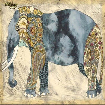 Beibehang Vlastné Nostalgické slon Nástenné Maľby Veľké Nástenné Tapety Obývacia Izba Gauč Spálne, TV joj, Foto Papier na Stenu