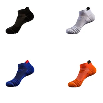 Muži Basketbal, Beh Ponožky Priedušná Anti-slip Šport, Turistiku, Bicyklovanie, Chôdza Vonkajšie Ponožka Bavlna Atletický Č Potu Ponožky