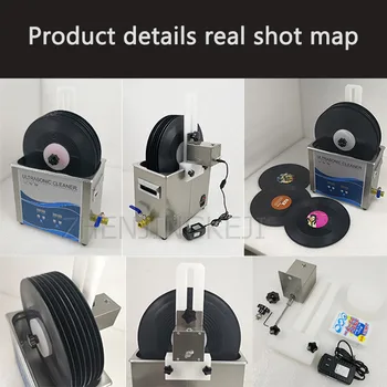 Digitálny Displej Obchodné Ultrazvukový Čistič Ultrazvukové Vinyl Čistiaci Stroj Domov Záznam Multifunkčné Čistenie Machin