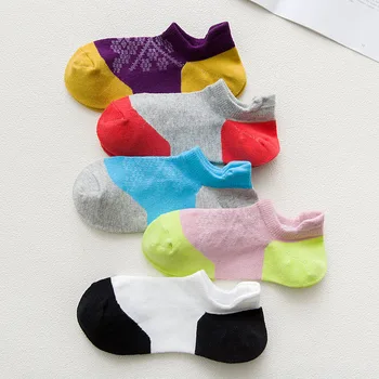 Nové mužov a žien v lete tenké časti žakárové loď ponožky Módne zmiešané farby priedušný komfort milovníkov ponožky
