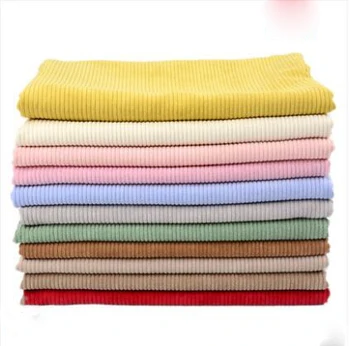Multi color populárne menčester textílie farbou menčester kabát oblečenie tričko bavlna bunda gauč velvet textílie