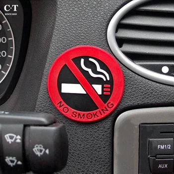 3pc gumy zákaz fajčenia prihlásiť upozornenie výstražné znamenie nálepka pre Opel/Suzuki/Citroen/Peugeot/Audi/BMW/Buick auto nálepky
