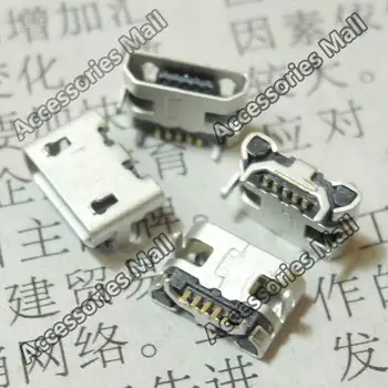 5-200 KS , micro USB konektor mini 5-Pin USB konektor zásuvka konektor,Malé Ox horn Rovno v ústach Dock konektor na pripojenie Nabíjačky Konektor Port U0279m