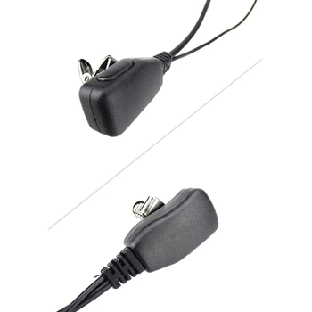 2 Pin Rozšírené D Tvar Klip-Ear Ptt Slúchadlo Headset Mikrofón Pre Motorola 2 Spôsob, ako Rádiá GP88S GP300 GP68 GP2000 GP88 GP3188 CP040 hoteli cp1