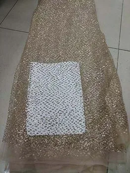čipky yaeds crystal textílie nigérijský čipky textílie 2018 vysoko kvalitnej čipky francúzsky mimo bieleho zlata voile suisse diy NW004