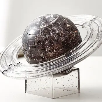 3D Crystal Saturn Planet Puzzle Domov Stôl Dekorácie Tvorivé Dospelých Detí Intellective Vzdelávacie Hračky D0AF
