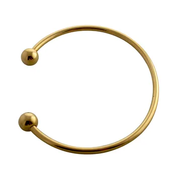 Otvorte Náramok Z Nerezovej Ocele Bangles Zlatá Farba, Jednoduchý Dizajn Putá Náramok Pre Mužov/Ženy Šperky