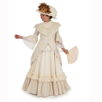 Nové Arriva!Elegantný Retro Viktoriánskej šaty 1860s Občianskej Vojny šaty Cosplay Dobové Kostýmy Renesancie Revolučný šaty HL-155
