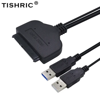 TISHRIC SATA Na USB SATA Kábel USB 3.0 HDD Pevný Disk USB Adaptér Napájania SATA Pevný Disk HDD Caddy Tenká Jednotky