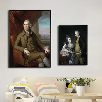 Domáce Dekorácie Tlač Umeleckých obrazov na Stenu pre Obývacej izby, Plagát Plátno Tlač Američan Charles Willson Peale 2
