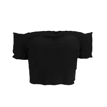 Letné Nové Off Ramenný Topy, Tričká Pre Ženy Oblečenie Móda Slim T-shirt Pevné Krátke tričká Hot Predaj Krátky Rukáv Bežné