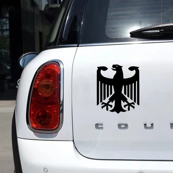 CK2235#17*15 cm nemecký orol auto nálepky vinyl odtlačkový strieborná/čierna auto, auto nálepky na auto nárazníka okno auta dekorácie