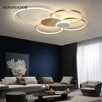 Moderné LED Stropné svietidlo Vnútorné Osvetlenie Pre Obývacej izby, Spálne, Kuchyňa, Jedáleň Lesk Luster Stropné Lampy, Led Svietidlá