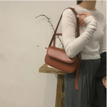 Doprava zadarmo Nika dizajn bageta taška jednoduché módy farbou žijúcich v podpazuší taška taška cez rameno ženské kabelky messenger taška