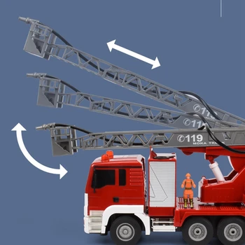 RC Požiaru Truck 13CH 2.4 G Rádiové Ovládanie Konštrukcia Modelu Vozidla Elektrické Požiarne Vozidlo pre Deti Darček Hobby Hračky