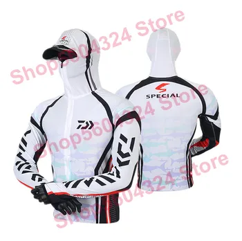 2020 daiwa oblečenie Nový Príchod Mužov Rybárske Oblečenie Outdoor s Kapucňou na Zips, Rybárske Tričká Rýchle Suché Anti UV Rybárske Bundy Daw