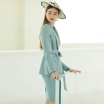 2021 Nový Príchod Elegantné Sukne, Obleky Luxusné Sako Sako Mini Sukne Ženy Vyhovuje Office 2ks Nastaviť Formálne Pracovné Oblečenie Žena