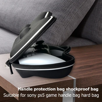 EVA Prenosné Radič Skladovanie Taška Účtovná Prachotesný Prenosné Výzdoba pre PS5 Zips Gamepad Ochranné puzdro