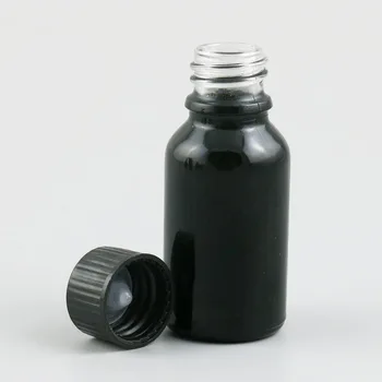 360 x 10 ml 30 ml 50 ml 100 ml Esenciálny Olej, Čierne Sklo Fľaše Plastové Čiernu Čiapku Pre Kvapalné Látky Pipety Fľašu