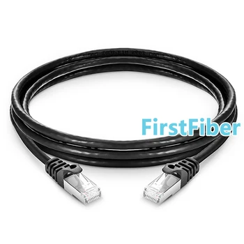 FirstFiber Cat7 Snagless Tienené (SFTP) PVC Siete Ethernet Patch Kábel RJ45