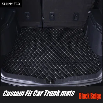 Custom fit kufri rohože cargo Líniové špeciálne pre BMW X5 E70 F15 Kožené ťažkých 6D auto-styling koberce, kobercové podlahy vložky (200