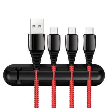 Kábel Organizátor Silikónový Kábel USB Winder Flexibilný Kábel Riadenia Klipy Kábel Držiak Na Myši, Slúchadlá Slúchadlá