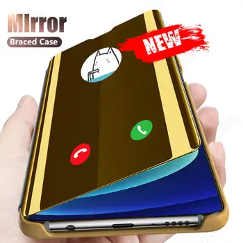 360 Smart Mirror Flip Telefónu puzdro Pre iphone 12 Pro Max 12 Mini 11 Pro Max X XS Xr 10 Mäkké Zadné Kryty Pre iphone12 promax 12mini