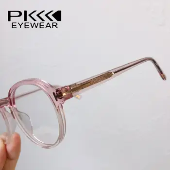 2020 TF5605 roztomilé ružové progresívne červená kolo ženy acetát rámy na dioptrické okuliare okuliare predpis krátkozrakosť, najvyššej kvality