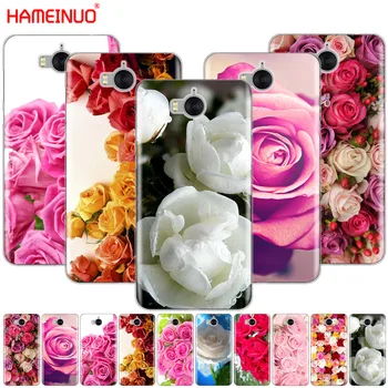 HAMEINUO ružové ruže, Kvety mobilný telefón Kryt puzdro pre huawei honor 3C 4X 4C 5C 5X 6 7 Y3 Y5 Y6 2 II Y560 2017