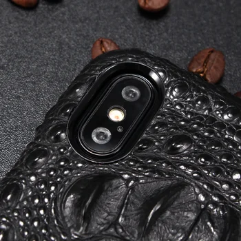 Móda Krokodíla Hlavu Vzor Originálne Kožené puzdro Pre iPhone Xs Max X XR Luxusný Pevný Zadný Kryt Pre iPhone XR X XS Max Prípadoch