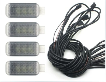 Changeble LED Footwell Svetlo Na GOLF 6 R20 JETA 5 MK6 TIGUAN Scirocco PASSAT B6 B7L CC obsahujú 3 Farby zvoliť kedykoľvek