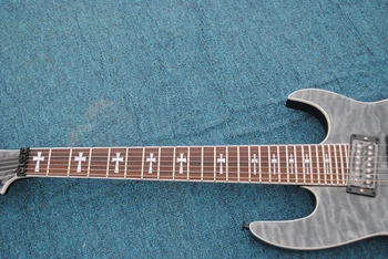 Elektrická gitara 7 struny na gitaru vyrobený v číne rôznych vložkou vyrobené v číne