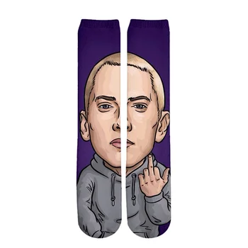 Tessffel Spevák Známy Rapper XXXTentacion Eminem 3DPrint Harajuku Bavlna chlapci/dievčatá/muži/ženy zábavné HipHop Ponožky ponožky A1