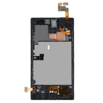 Pre Nokia Lumia 520 LCD Displej Dotykový Displej Digitalizátorom. Montáž Panel Rám Čierna