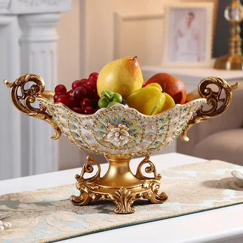 Európsky kreatívny luxusná výzdoba Ovocný tanier Kvetinové vázy kvet usporiadanie Popolník dekorácie Multifunkčné uterák box
