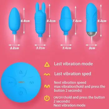 Vodič Ovládať dual vajcia Vibrátory Sexuálne Hračky pre Ženy Elektromagnetický Pulz tlačením vajcia G-spot Masáž USB Nabíjateľné