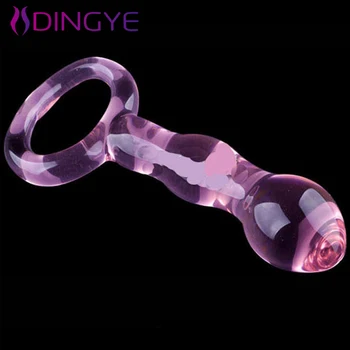 Pyrex Dildo Crystal Glass Dilda Crystal Penis Análny Hračky, Sex Produkty Ružové Sklo Vibrátor G-Spot Simulátor Dospelých, Sexuálne Hračky pre Ženy